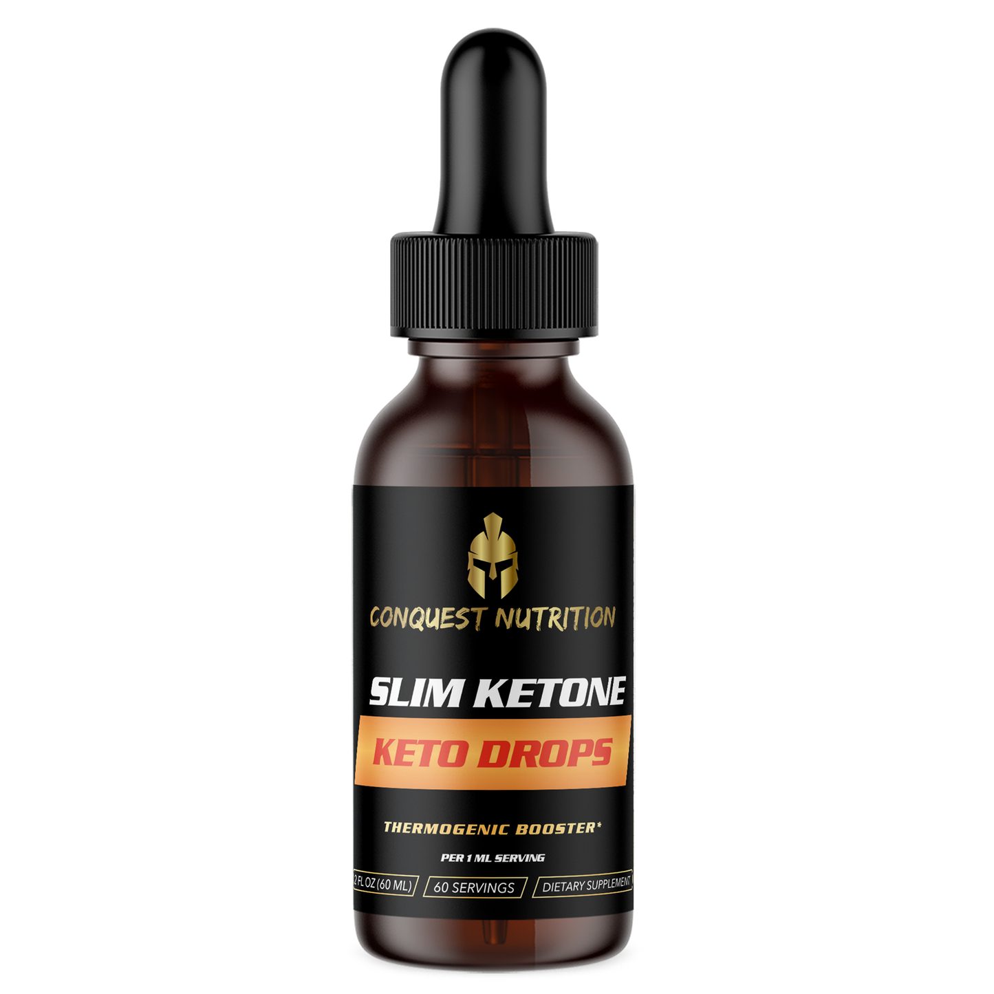 Slim Ketone Keto Drops 2oz - 40 Servings Vegan Friendly