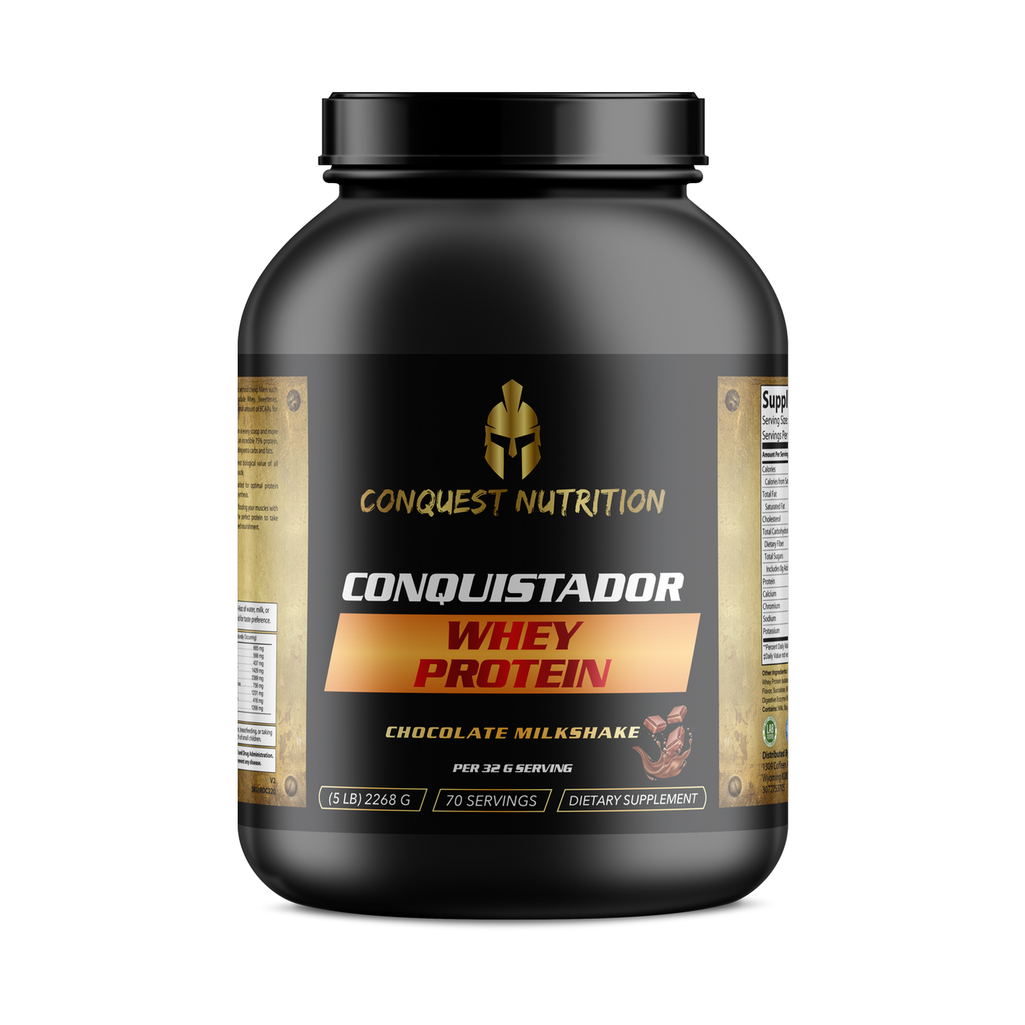 Conquistador Whey Protein - Chocolate Milkshake Flavor 5lb