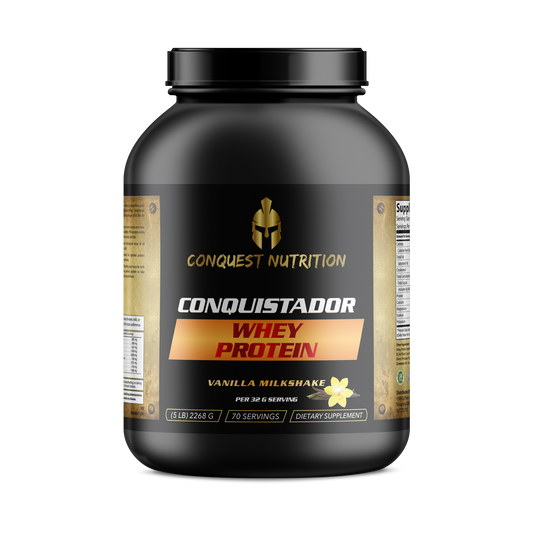 Conquistador Whey Protein - Vanilla Milkshake Flavor 5lb