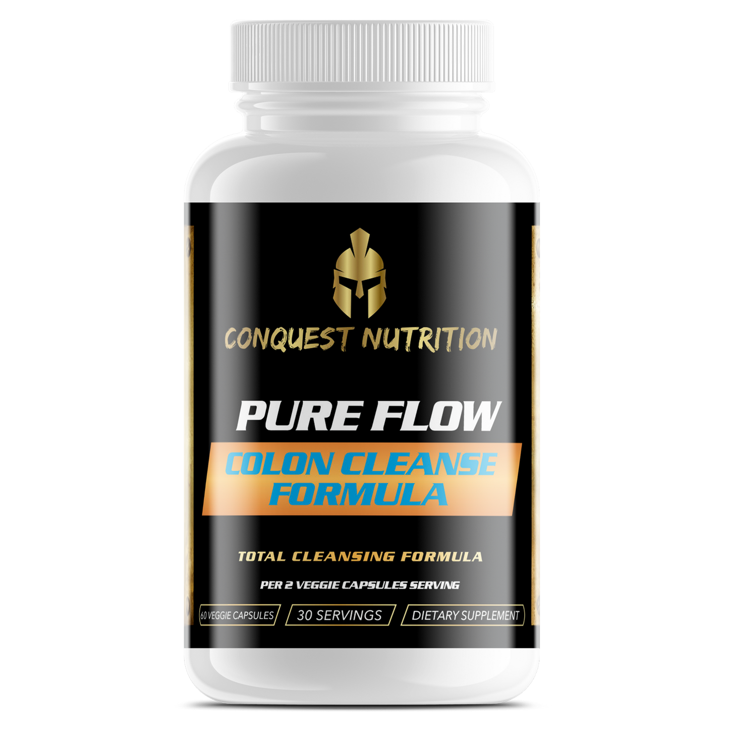 Pure Flow Colon Cleanse Formula - 60 Veggie Capsules