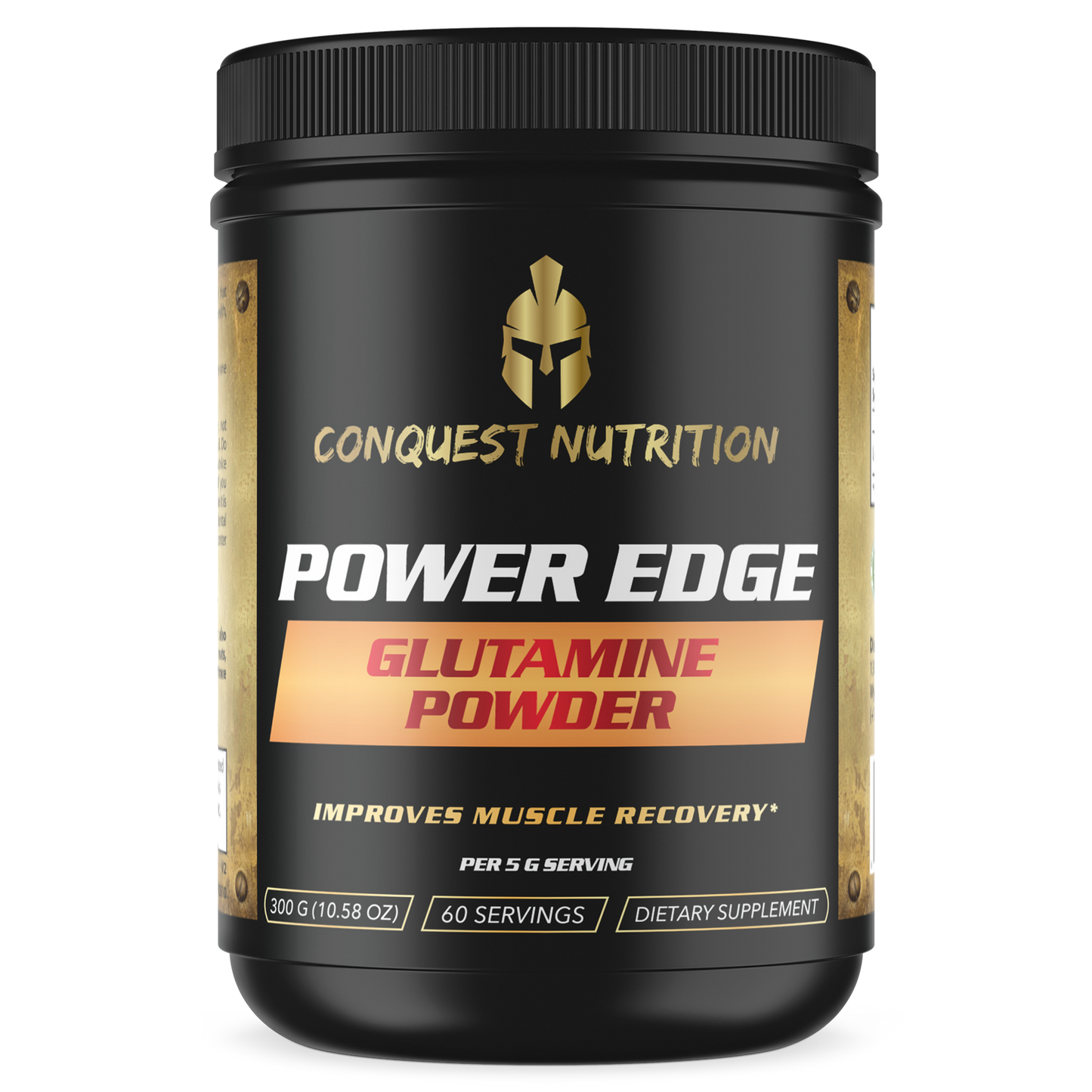 Power Edge Glutamine Powder - 300mg 60 Servings Vegan Friendly