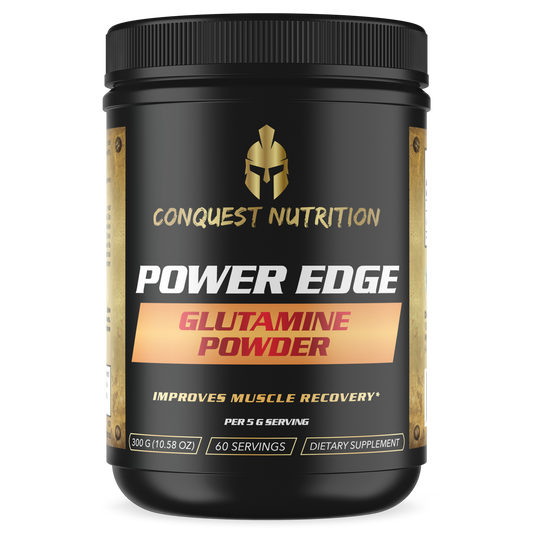 Power Edge Glutamine Powder - 300mg 60 Servings Vegan Friendly