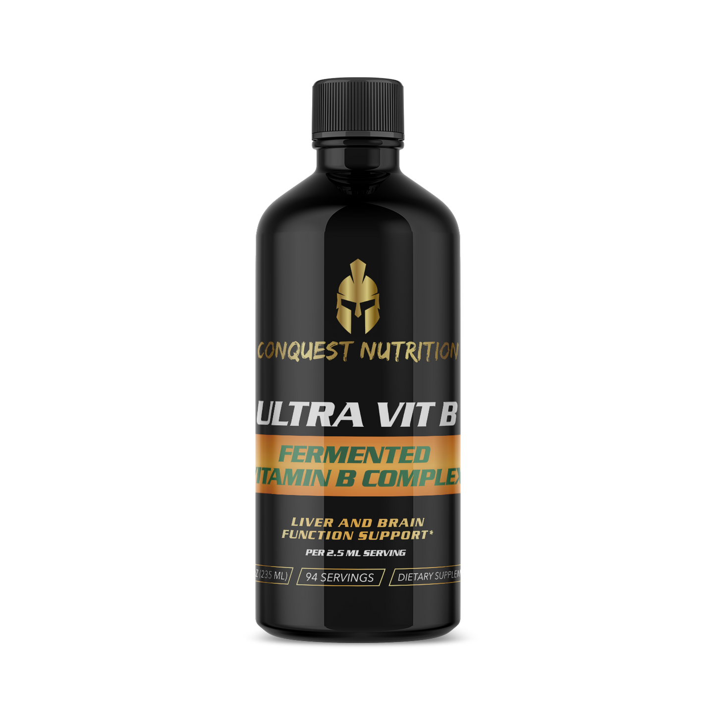 UltraVit B Fermented Vitamin B Complex 8 fl oz - 94 Servings Vegan Friendly