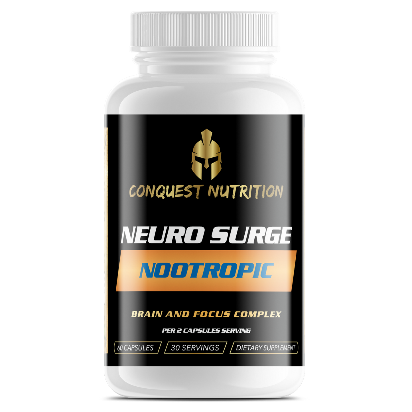 Neuro Surge Nootropic Brain and Focus Complex - 60 Veggie Capsules