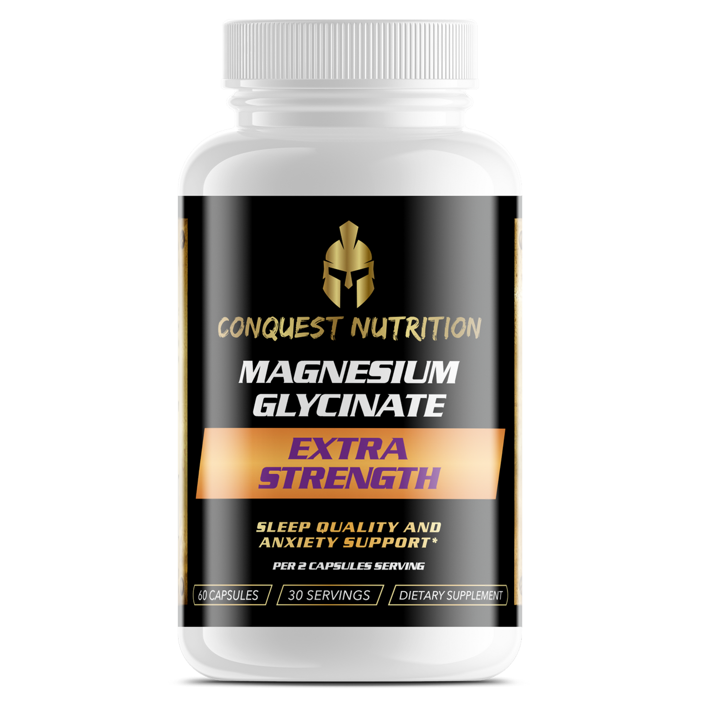 Magnesium Glycinate Extra Strength - 60 Veggie Capsules