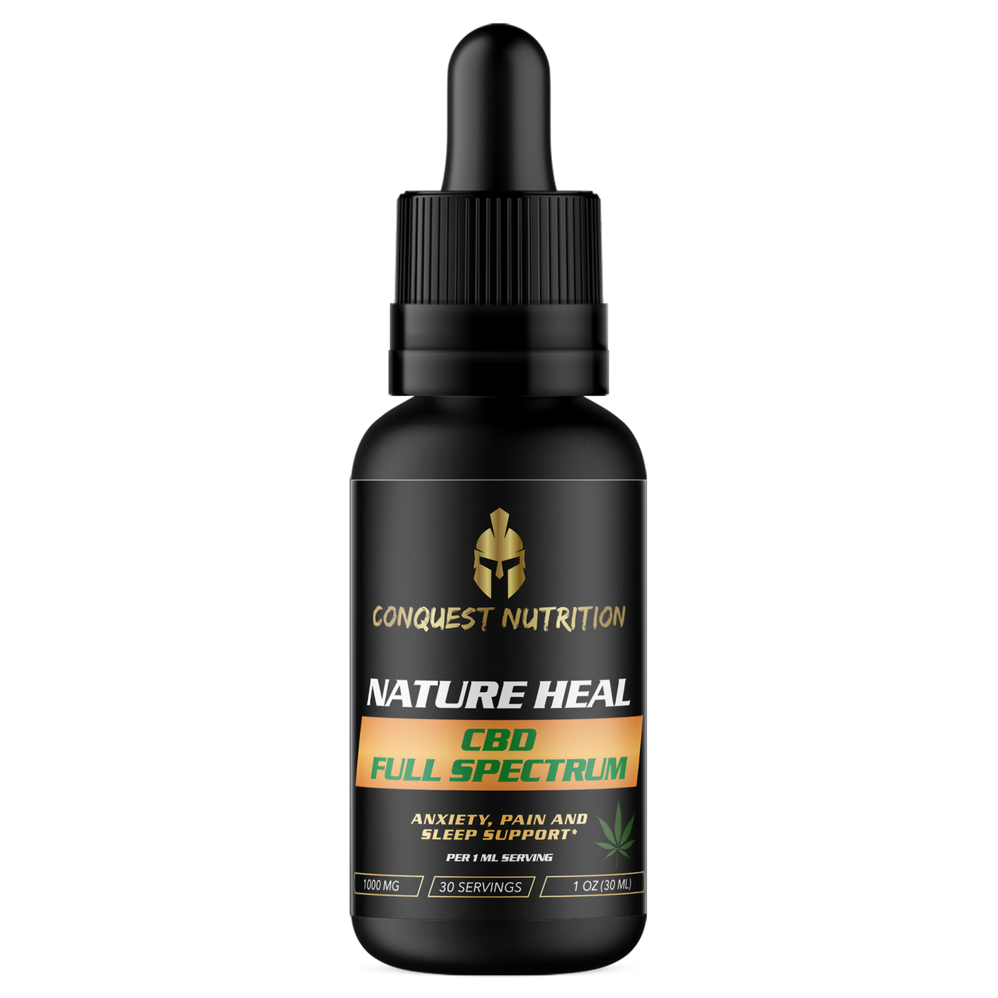 Nature Heal CBD Full Spectrum – 1000mg (1 oz Tincture) 30 Servings Vegan Friendly