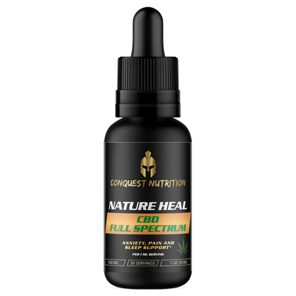 Nature Heal CBD Full Spectrum – 1000mg (1 oz Tincture) 30 Servings Vegan Friendly