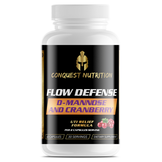 Flow Defense D-Mannose and Cranberry UTI Formula - 60 Veggie Capsules