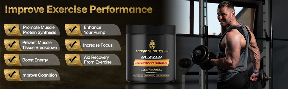 Buzzed Essential Amino Acids Peach Mango Flavor - 40 Servings