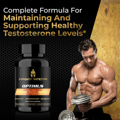 Optimus Natural Testosterone Booster for Men - 90 Veggie Capsules