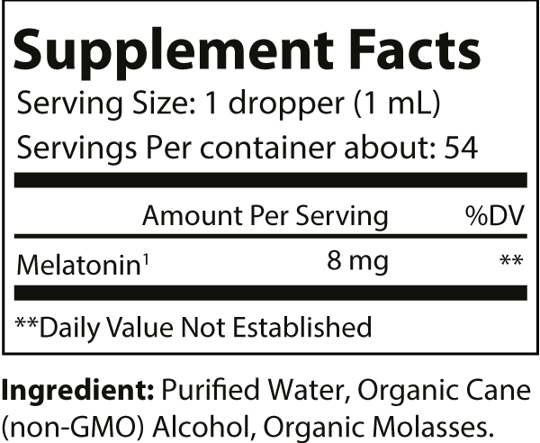 ZenSleep Fermented Melatonin - 2 fl oz 54 Servings Vegan Friendly