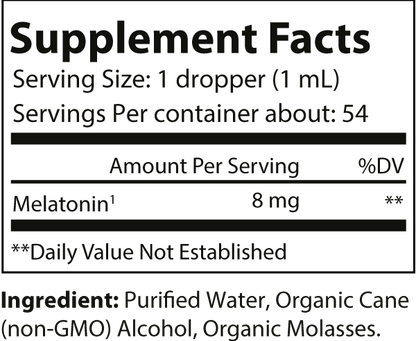 ZenSleep Fermented Melatonin - 2 fl oz 54 Servings Vegan Friendly