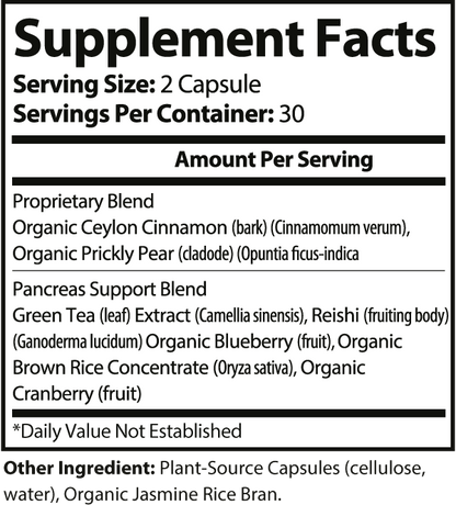 Pancrea Boost Pro Pancreas Support Complex 60 Veggie Capsules