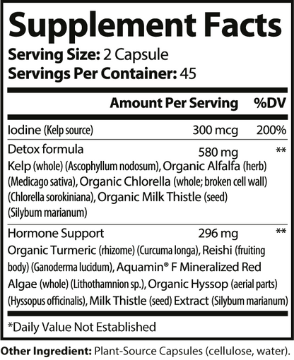 Thyro Balance Pro Advanced Thyroid & Hormone Support - 90 Veggie Capsules