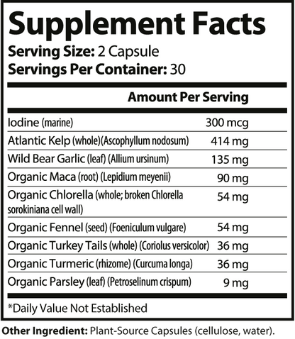 Thyro Core Plus Thyroid Support Complex - 60 Veggie Capsules