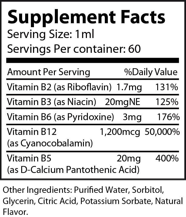 B Boost Plus B-12 Drops 2oz - Vegan Friendly